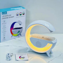 Wireless Charger For Phone With G Shape BT Speaker, Bedside RGB Night Light