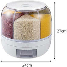 Food Dispenser, Rotating Grain Storage Container