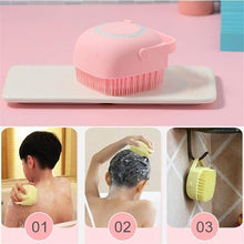 Silicone Bath Body Brush Scrubber with Soap Dispenser