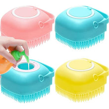 Silicone Bath Body Brush Scrubber with Soap Dispenser